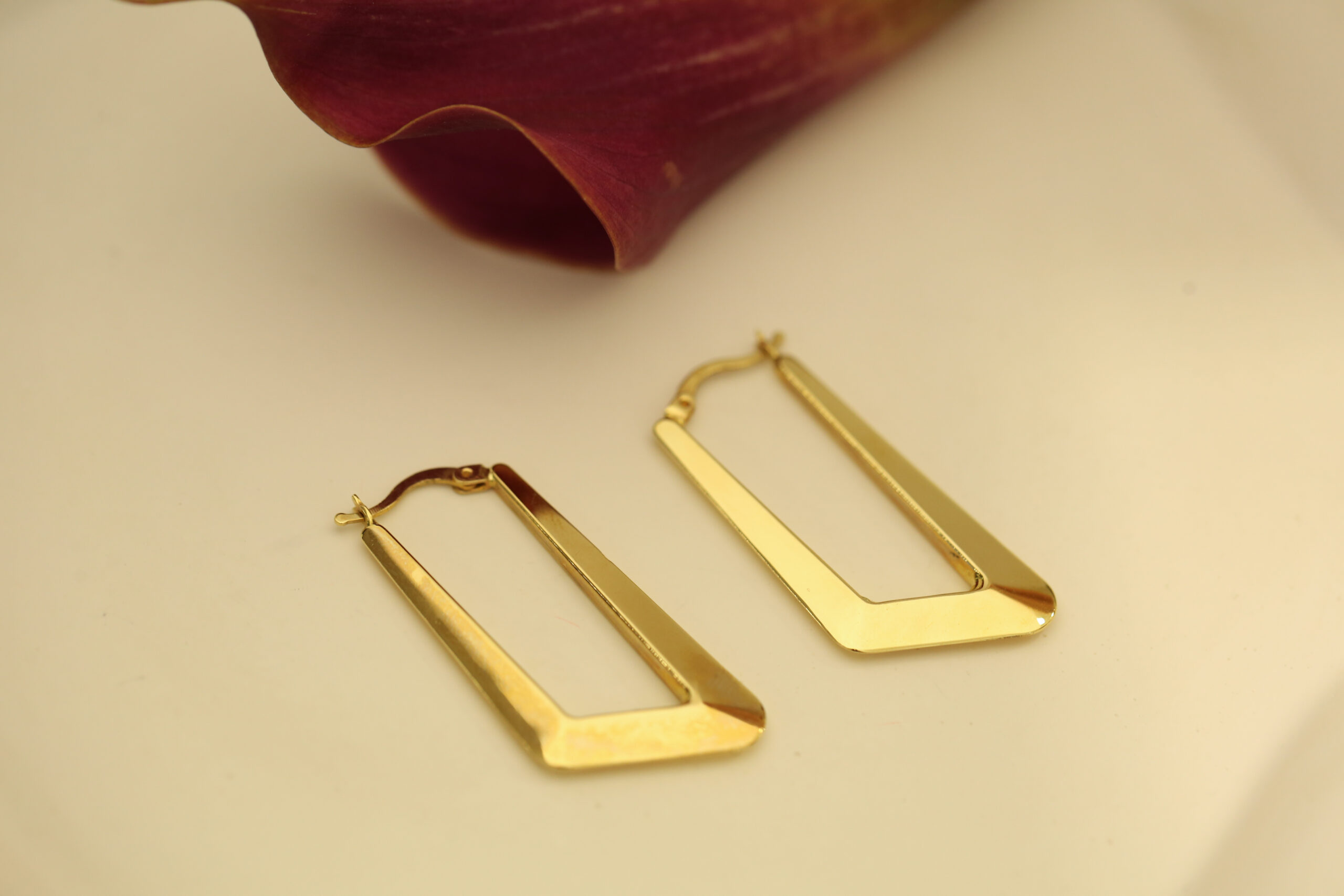 the anoukis modern gold hoops